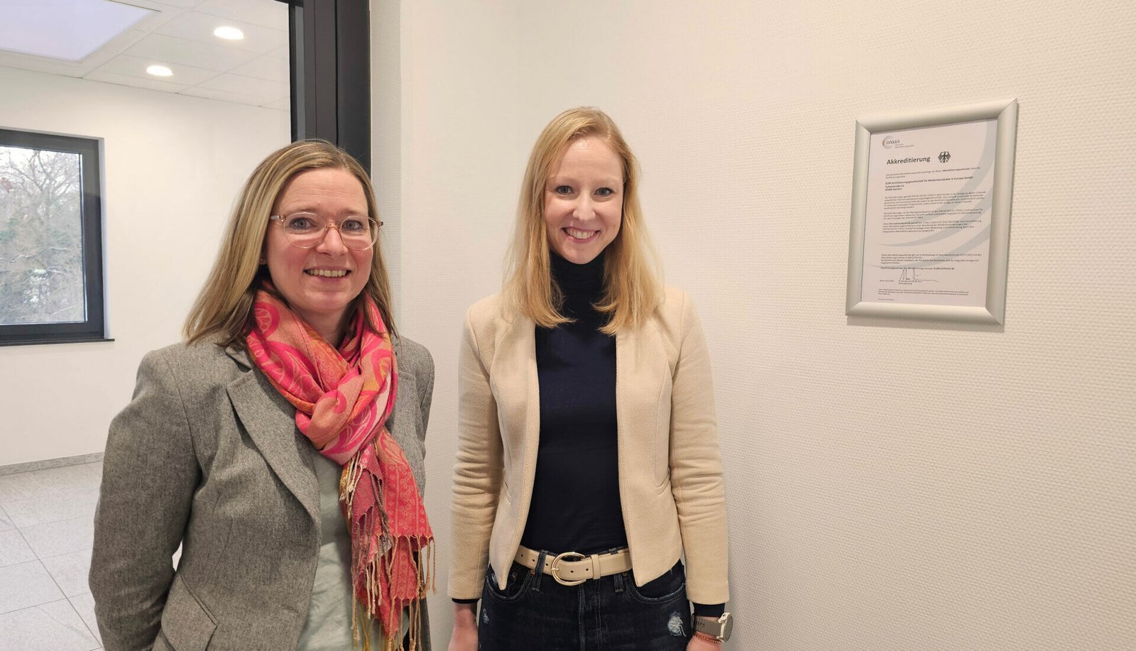 Foto des Treffens bei ECM mit Dr. Jennifer Wessling